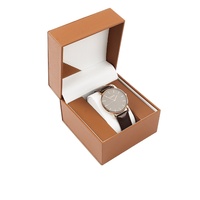 Caja de Reloj de Plástico de Ángulo Recto Clásica de 5 Colores MU, Caja de Almacenamiento de Reloj de Cuero PU, Caja de Regalo, Empaque de Reloj de Madera de Alta Gama