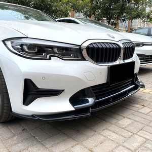 Bmw Front Bumper Lip Splitter Piano Black Carbon Fiber Texture For 3 Series G20 G21 2019 2022 - Product Image 3