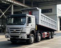 Truk Tambang Diesel HOWO 8X4 12 Roda Efisiensi Tinggi Mesin Weichai Standar Euro 2 Pengangkut Pasir Tipper