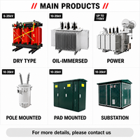 Transformateur sec en résine époxy coulée 10 kV 11 kV 33 kV 30 kVA 500 kVA 630 kVA pour la distribution électrique des bâtiments commerciaux