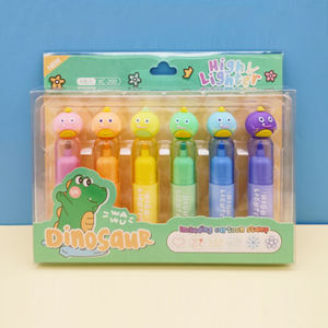 अभिनव मिनी फ्लैट लिक्विड हाइलाइलाइटर पेन प्यारा जानवर शीर्ष गैर-विषैले पिगमेंट मार्कर पेस्टल हाई लाइटर निर्माता स्टांप सेट प्यारा बॉक्स - Product Image 1