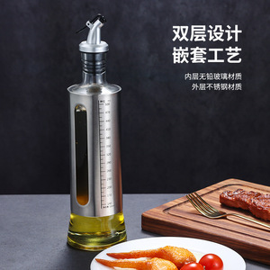 Stainless Steel Condiment Bottle 500Ml Leak Resistant With Hole Lid For Kitchen Seasoning Storage - Product Image 5