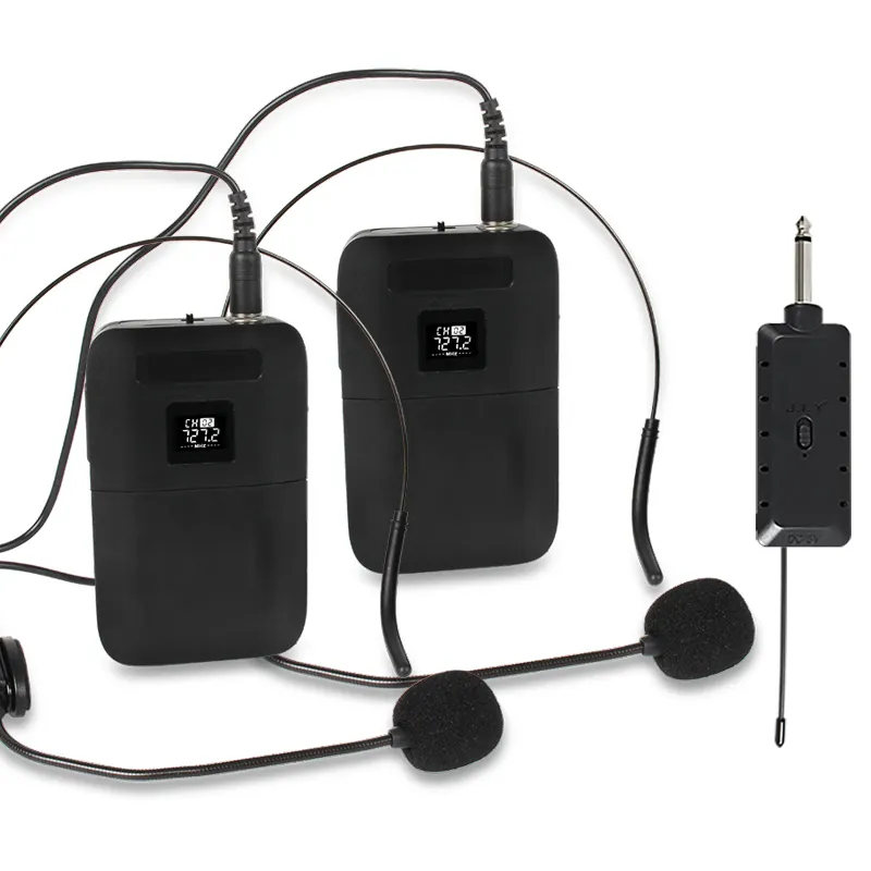 J.I.Y E8-2 Clip per microfono Wireless universale all'ingrosso su microfono VHF Audio professionale mike