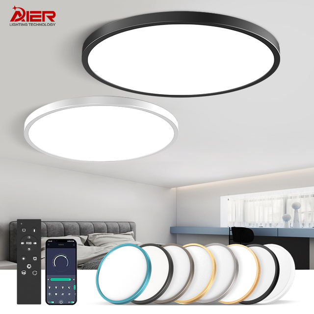 Private Mold Patent Modern Simple Round Ultra Thin Surface Mounted LED Ceiling Light Indoor Home Living Room Lighting