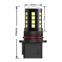 Ampoule LED antibrouillard haute puissance étanche 9005 9006 H7 H11 H16 H15 P13w 6000k pour moto et voiture
