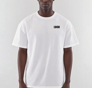 Camiseta Negra Extra Grande de Manga Corta para Hombre 2025 - Tela de Algodón Grueso de 260g, Agradable al Tacto y Transpirable - Product Image 4