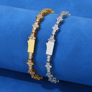 Iced Private Jet Moissanite <b>Bracelet</b> VVS 925 Sterling <b>Silver</b> 18K Gold Plated Aviation Link Flight Luxury Hiphop GRA Certified - Product Image 3