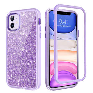 Vente en gros de trois couches de paillettes Bling mignon <span class=keywords><strong>coque</strong></span> de téléphone TPU souple et couverture de PC dur pour Iphone 11 12 13 14 pro max XR XsMax 8 Plus - Product Image 6