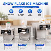 Machine à glace pilée commerciale de comptoir, style coréen, sans plomberie, portable, pour les magasins de thé aux perles et de glace au lait