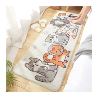 Tapis en microfibre doux imprimé pour chambre à coucher, tapis numérique 3D, tapis imprimé antidérapant moins cher pour salon, tapis pour enfants
