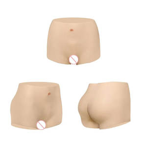 S-XL Gaybroeken Sissy Realistische siliconen slipjes Sexy Fade Vagina voor Crossdresser Transgender Shemale Cosplay Drag Queen - Product Image 2