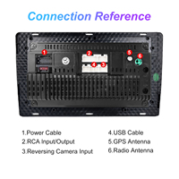 Hikity 9 ''2Din 6 + 128 Go Android Autoradio CarPlay Android Auto Autoradio HiFi/WiFi/GPS/RDS/DSP/IPS Écran tactile OEM Usine