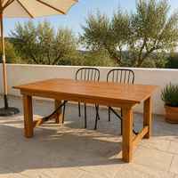 Table de ferme pliante pour salle à manger, table de location pour mariage ou banquet