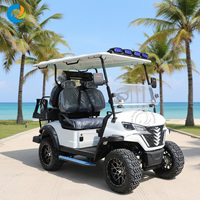 Robetaa 2026 Nouveau Chariot de Golf de Chasse 72V à Batterie Lithium 4 Places Électrique avec Lumières Colorées