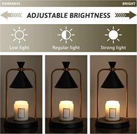 Lampe chauffe-bougie en métal avec minuterie et variateur d'intensité, cadeaux d'anniversaire pour femmes et mamans, décoration de maison neuve, bougies à brancher