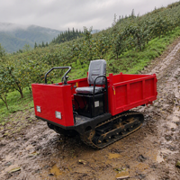 Mini-dumper sur chenilles en caoutchouc de 1,5 tonne