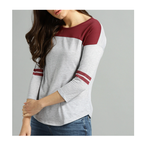 เสื้อยืดแขนสั้นมีสไตล์สำหรับผู้หญิงมีโลโก้ตามสั่งในการไล่ระดับสีที่แตกต่างกันการตกแต่งด้วยกระดุมที่เป็นมิตรต่อสิ่งแวดล้อม - Product Image 3