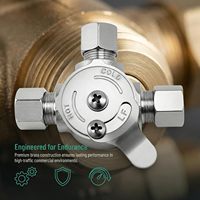 Robinet mélangeur thermostatique 3/8 pouce pour robinet Sloan Optima, chrome, contrôle de la température de l'eau chaude et froide