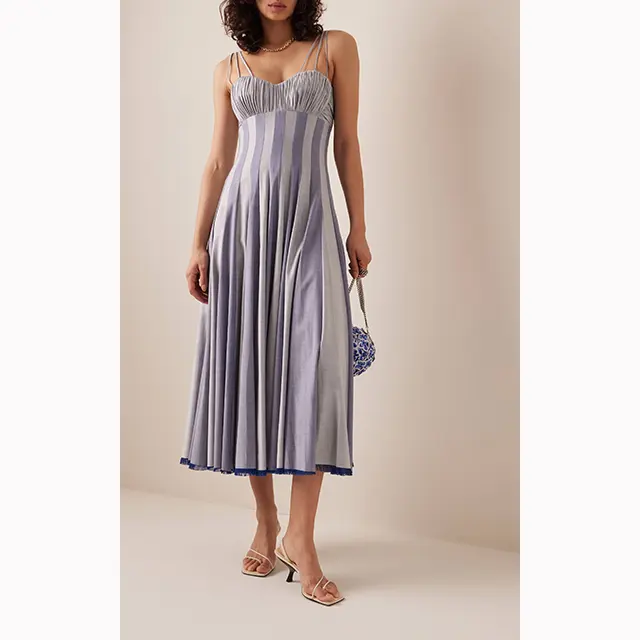 Bettergirlカスタム服の新しいデザインメーカーOEM女性リネンドレスファッション2024最新ドレス女性女性エレガントフォーマル