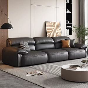 Элитный кожаный диван «Слоновье ухо» — итальянский прямой минималистичный диван премиум-класса для гостиной - Product Image 2