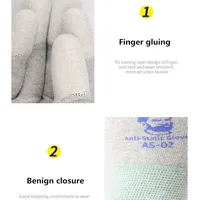 Gants de protection antistatiques MECHANIC AS02, antidérapants, élastiques, en fibre de carbone, pour la réparation de pièces électroniques de téléphones, bricolage, taille L/M