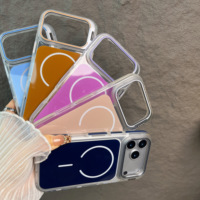 Étui de téléphone portable avec support d'appareil photo pour iPhone 17 Pro Max, coque magnétique antichoc pour iPhone 17 16 15 14 13 12 11 Pro