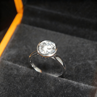Bague en argent sterling 925 avec saphir bleu VVS et diamant de laboratoire de 1,25 ct, couleur DEF, personnalisée par le fabricant, pour homme, bijoux fins