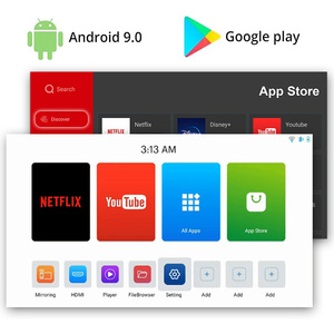 Máy chiếu Mini 4K DLP 4000mAh Bảng điều khiển cảm ứng pin & Hệ thống <span class=keywords><strong>Android</strong></span> với 5.0 wifi6/Bluetooth cho phim ngoài trời - Product Image 3