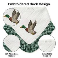 Bandana brodé personnalisé en coton pour chien, chiot et chat, avec attache réglable, foulard triangulaire pour animaux de compagnie, OEM sur mesure