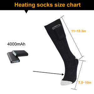 <span class=keywords><strong>Chaussettes</strong></span> de <span class=keywords><strong>Ski</strong></span> Électriques <span class=keywords><strong>Chauffantes</strong></span> Unisexe avec Batterie Rechargeable, Chauffage Complet du Pied, Thermiques pour l'Hiver, Modèle Crew, Logo Corporel - Product Image 4