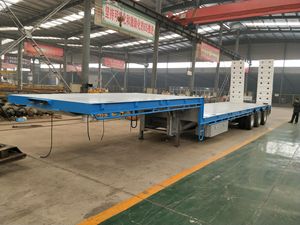 7アクスルフラットベッドスチール低ベッドセミトレーラー貨物用 - Product Image 4