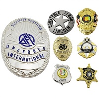 Badge Personnalisé 3D de Pompier, Guide, Détective Privé, Aumônier ou Sécurité