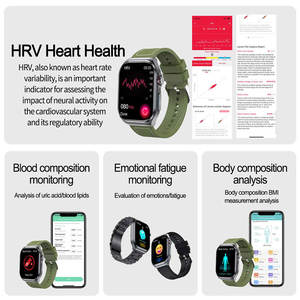 2024 Amoled Waterdichte Bloeddruk Zuurstof Monitor Slaap Tracker Android Ios Compatibel Ecg Reloj Inteligente Smart Watch - Product Image 3