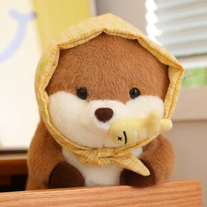 Jouet en peluche de style logo de taille personnalisée loutre de mer avec oreiller de <span class=keywords><strong>poisson</strong></span> jouets en peluche intéressants mignons - Product Image 6
