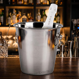 Elegant Stainless Steel for Cooler Bucket Insulated <b>Wine</b> Ice <b>Container</b> 5L Capacity Party Use for Home and Bar Export - Product Image 3