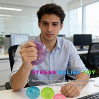 Jouets sensoriels anti-stress en peluche en forme de boulette pour adultes et enfants, à rebond lent, amusants, non toxiques, pour soulager l'anxiété des adultes