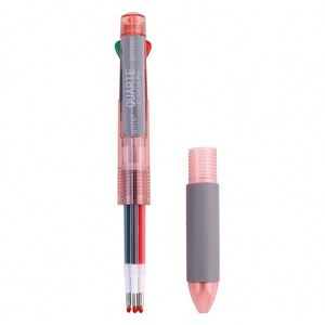 Manufacturer Wholesale Smooth Ballpoint <b>Pen</b> Plastic Multicolor Body with 4 <b>Color</b> Ink Custom Logo 0.5mm Writing Width Promotions - Product Image 3