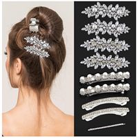Barrettes à cheveux de mariée coréennes, bandeau en zircon avec nœud, épingle à cheveux en strass avec fleur, bijoux, accessoires de cheveux de mariage polyvalents