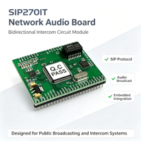 Carte audio réseau SINREY SIP2401T, module de carte de circuit imprimé intégré pour diffusion et intercom bidirectionnel