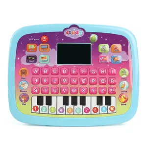 TS Wholesale Kids Intelligent Talking Study Machine Learning Pad Tablet Words Numbers Alphabets english mini educational laptop