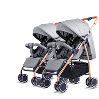 Twins Poussette Léger Voyage Convivial Ultra Compact & Pliable-Convient dans la cabine de l'avion et les frais généraux-pour les tout-petits