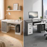 Bureau d'ordinateur moderne et durable pour le bureau, la maison et la villa