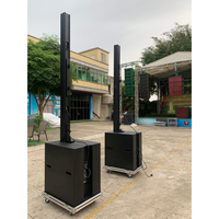 Sistema de Sonido Profesional, Altavoces de Arreglo Lineal, Altavoces de Columna, Equipo de Sonido para Conciertos Medianos