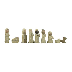 <span class=keywords><strong>Presepe</strong></span> da Interno Sacra Famiglia con Gesù Bambino in Resina Scena della Mangiatoia per Natale Decorazione per Soggiorno - Product Image 4