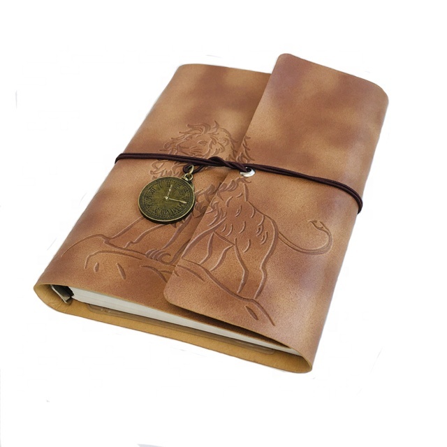 A5 Size Spiral Notebook Personalized Bulk Loose-leaf Binding 100 Sheet Factory Refillable Leather Bound Journal Stationary