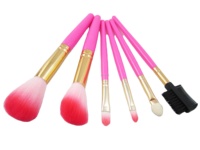 Ensemble de pinceaux de maquillage à marque privée, vente chaude, professionnel, 6 pièces