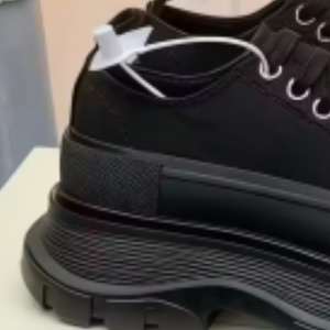 Chaussures décontractées noires simples et polyvalentes à plateforme, à prix de gros, chaussures de marche respirantes à lacets pour l'extérieur, tendance - Product Image 3