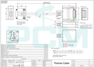 Câble Convertisseur Série Industriel RS232 DB9 vers RS485 RS422 à 4 Broches avec Lumière LED 1m - Product Image 3