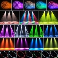 200W LED Beam Moving Head Lichter DMX 18 Gobos 15 Farben 8+48 Prismen Bühnenlicht Stroboskop-Effekt DJ-Lichter mit Flightcase