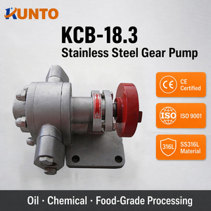 ปั๊มเกียร์สแตนเลส Rundao KCB-18.3 แรงดันสูง 1.45MPa สำหรับงานอุตสาหกรรม  ได้รับการรับรองมาตรฐาน CE ISO - Product Image 1